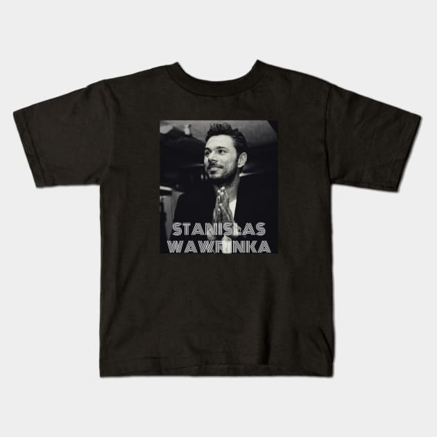 stanislas wawrinka Kids T-Shirt by BorodinaAlen